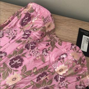 Pink Oriental Satin Corset from PrettyLittleThing